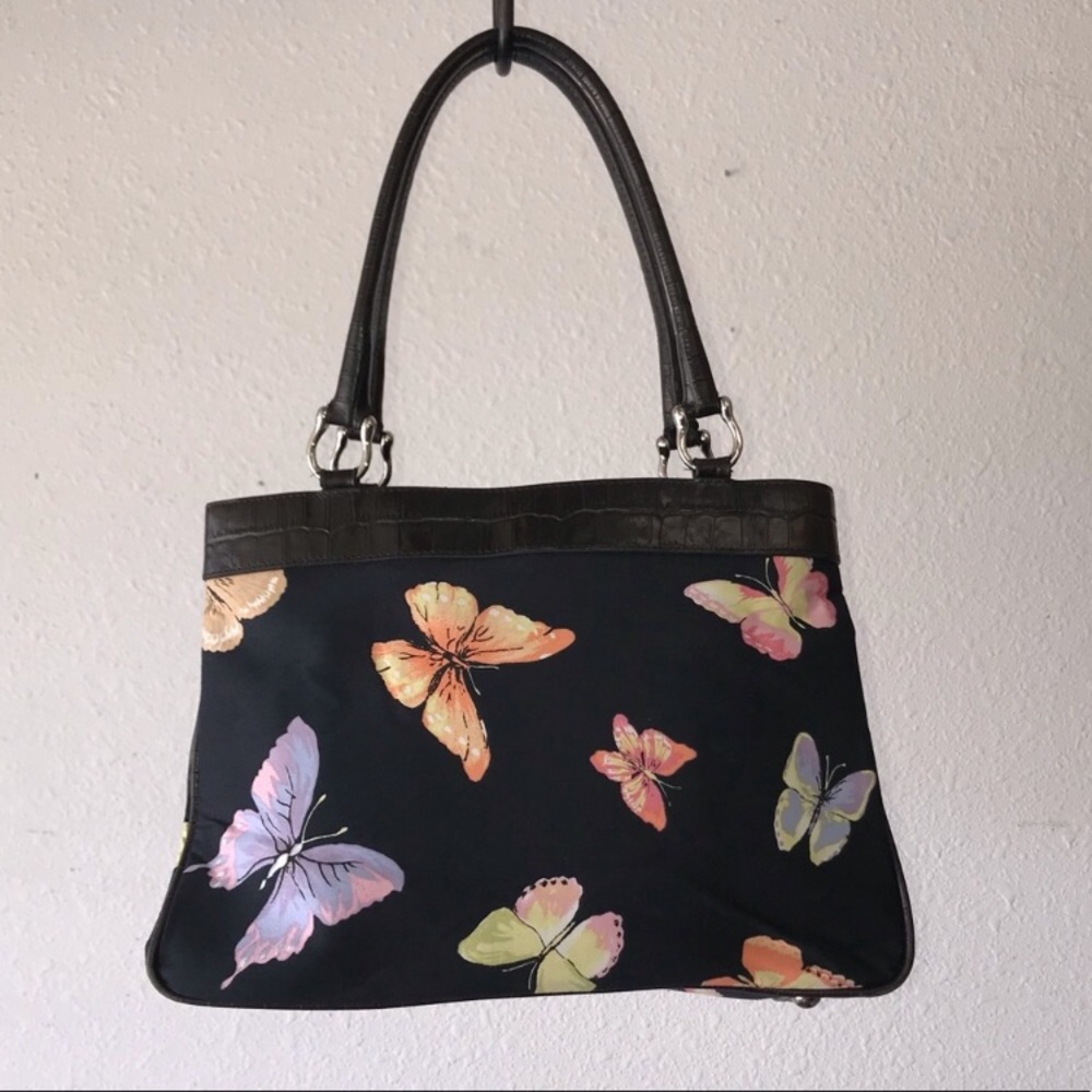 Talbots Butterfly Print Handbag